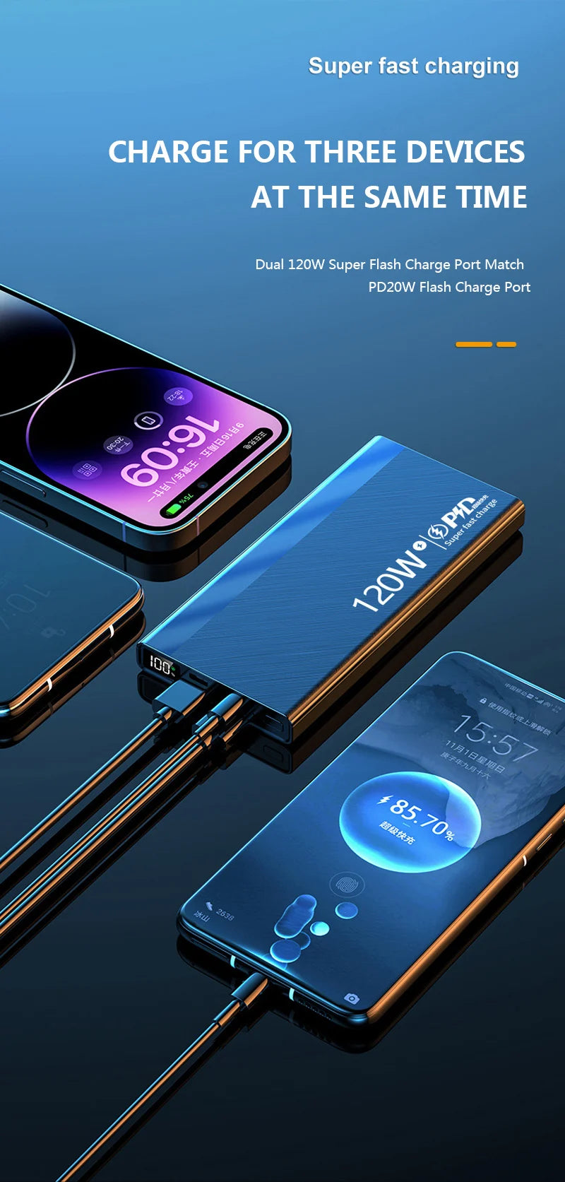 Logo Super Fast Charging Portable Charger Power Bank